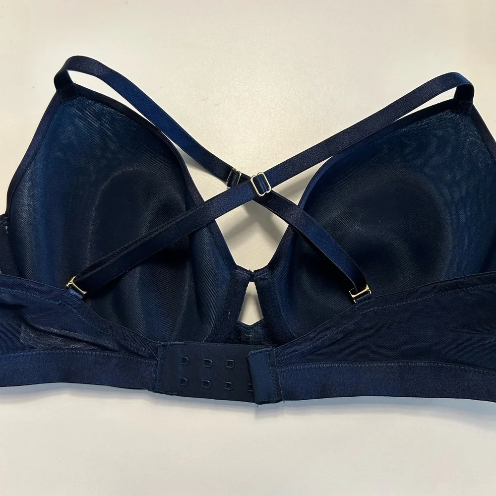 Soma Size 36C Dark Blue Lightest Lift Smooth Perfect Coverage Underwire Bra